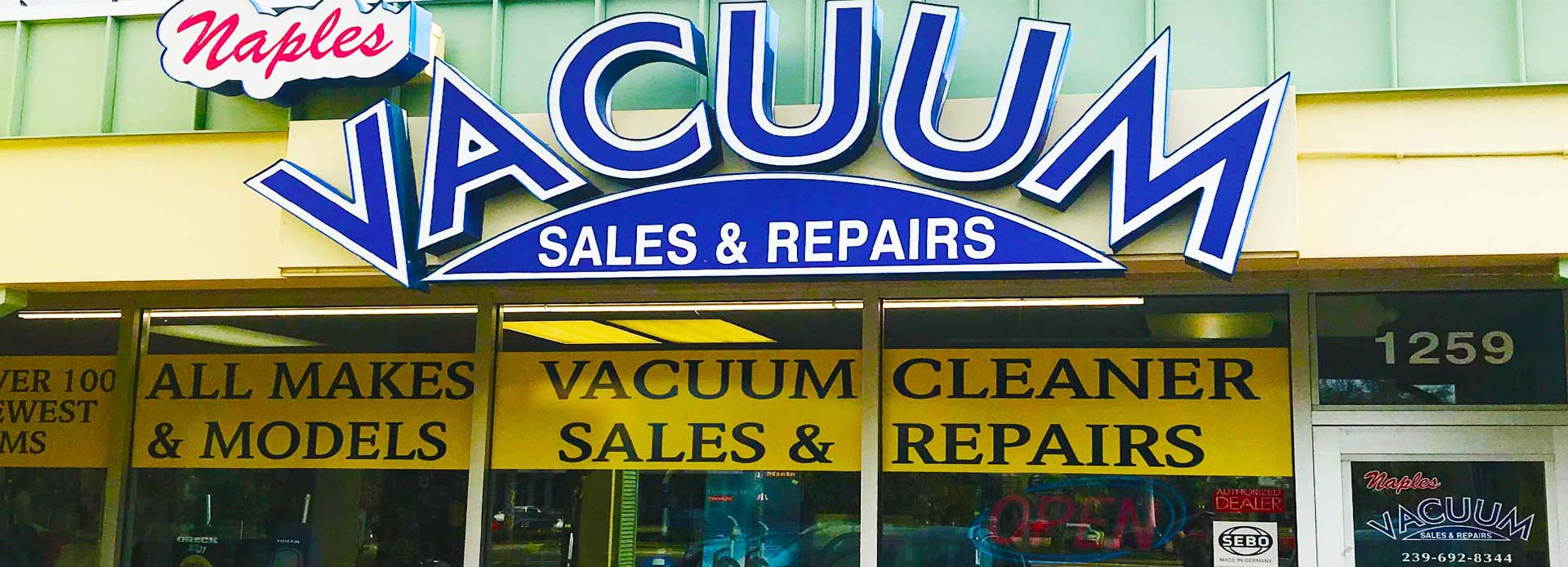 Naples Vacuum Sales & Repair Banner